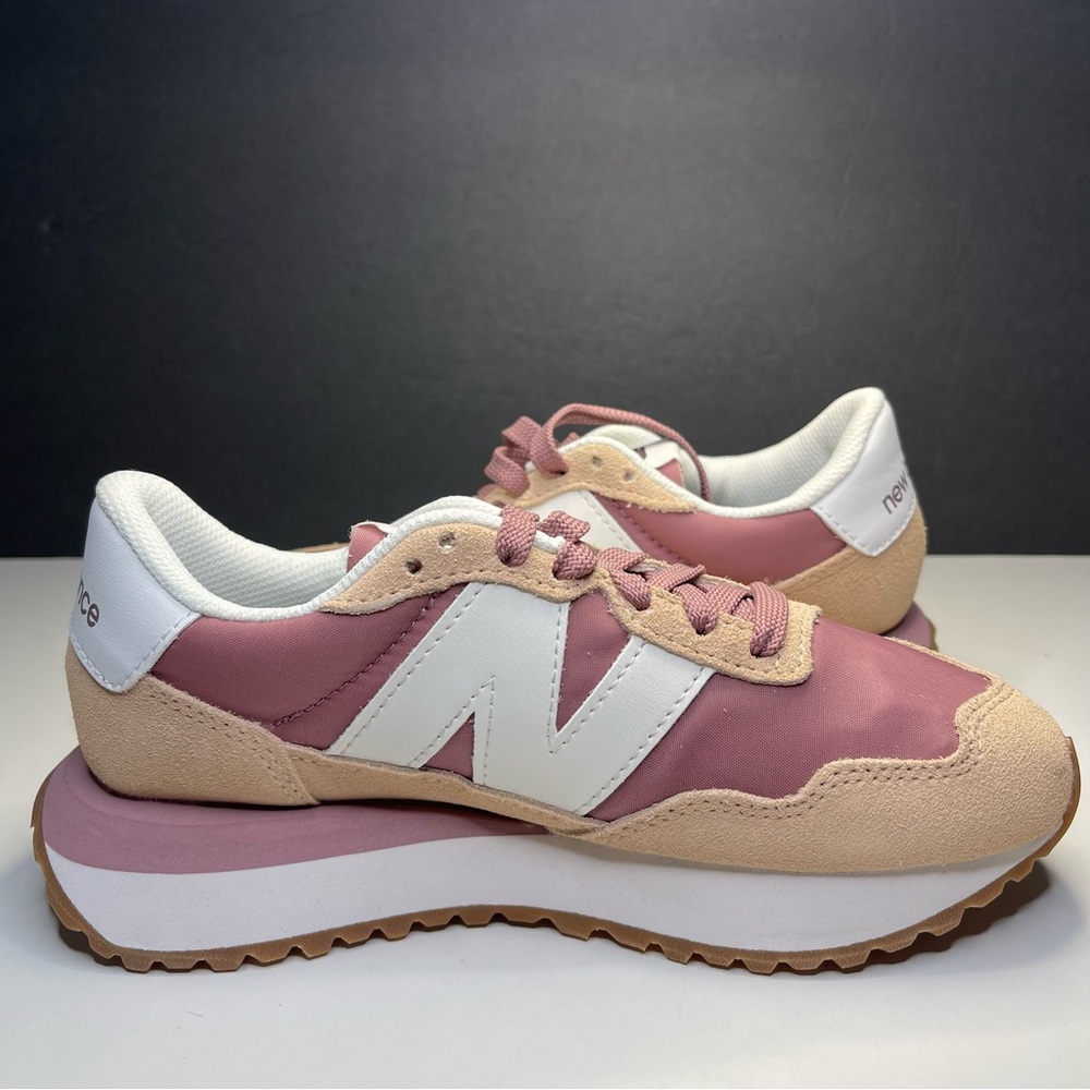 New Balance 237V1 Retro Sneakers Dark WS237PR Vintage Rose/Rosewood Women's 5.5 - Picture 6 of 10